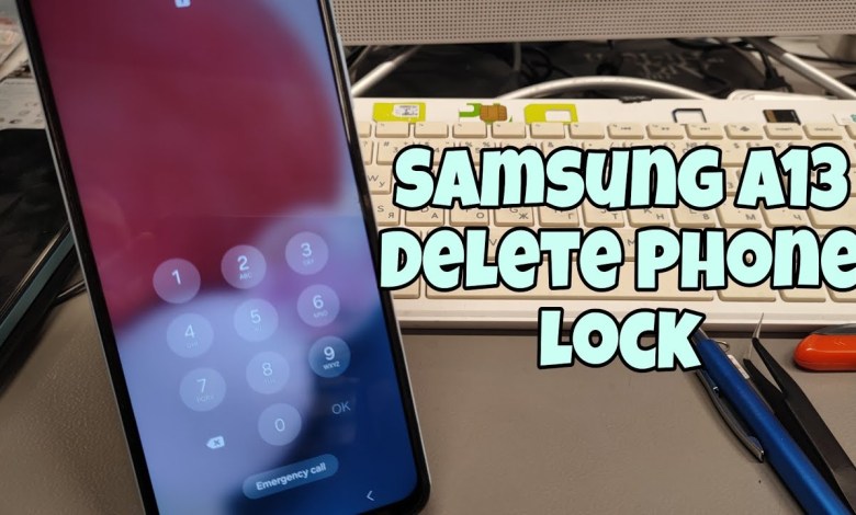 Samsung A13 (SM-A135F), Delete Pin, Pattern, Samsung A13 (SM-A135F), Delete Pin, Pattern,