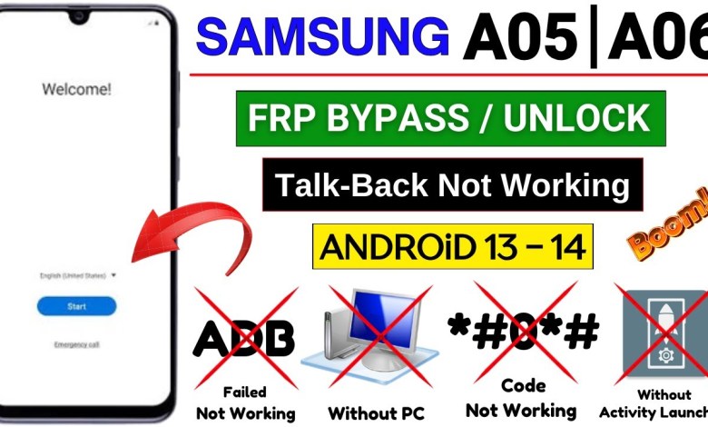Samsung A05 | A06 Android 13/14 Frp Bypass/Unlock: How to do it? Samsung A05 | A06 Android 13/14 Frp Bypass/Unlock: How to do it?