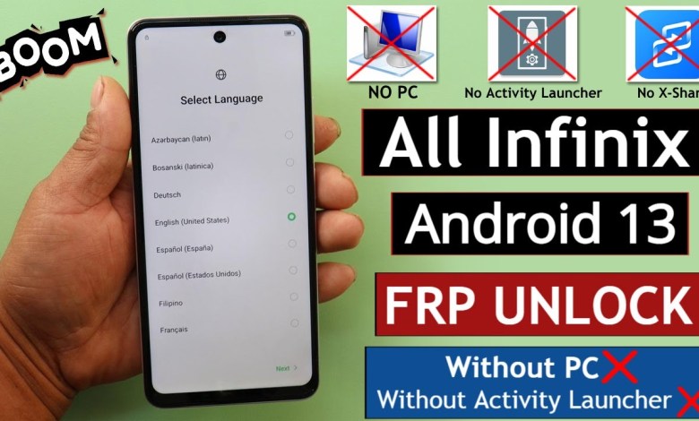 All Infinix Android 13 Frp Bypass/Unlock – Without PC | All Infinix Android 13 Frp Bypass/Unlock – Without PC |