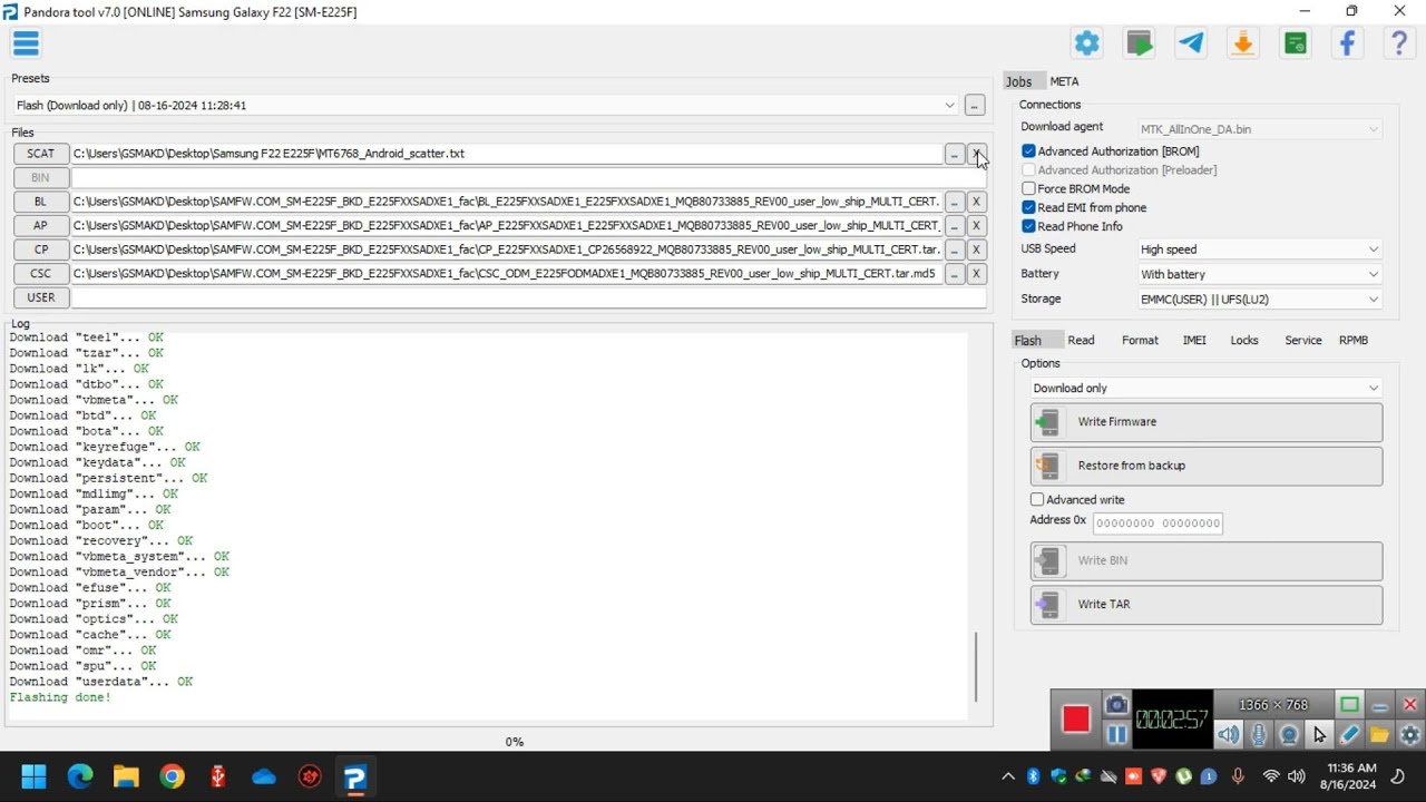 Samsung F22 E225F UA Dead Boot Repair Scatter Firmware Samsung F22 E225F UA Dead Boot Repair Scatter Firmware