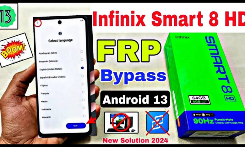Infinix Smart 8 HD FRP Bypass Android 13 | New Trick | Infinix Smart 8 HD FRP Bypass Android 13 | New Trick |