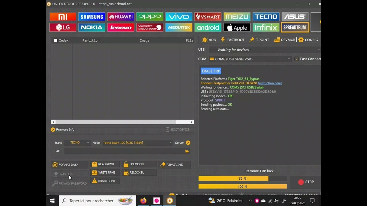 Tecno Spark 10C Ki5k FRP Bypass Unlock Tool Tecno Spark 10C Ki5k FRP Bypass Unlock Tool