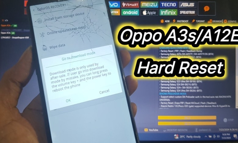 Oppo A3s/A12E Hard Reset Google Account Bypass One Oppo A3s/A12E Hard Reset Google Account Bypass One