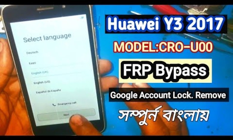 Huawei Y3 2017 (CRO-U00) FRP Bypass.. Google Account Huawei Y3 2017 (CRO-U00) FRP Bypass.. Google Account