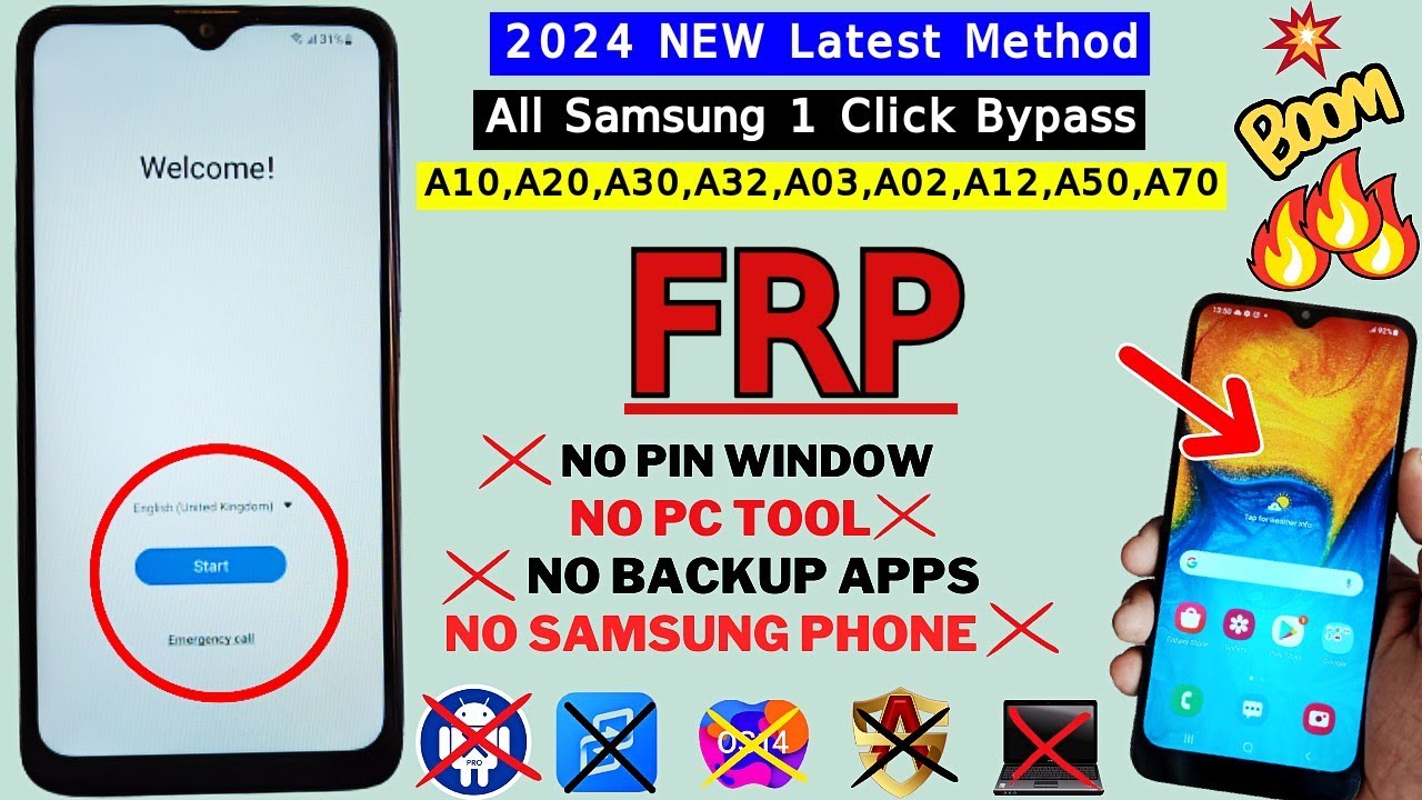 Samsung A10,A12,A20,A30,A02,A03,A32 Frp Bypass Samsung A10,A12,A20,A30,A02,A03,A32 Frp Bypass