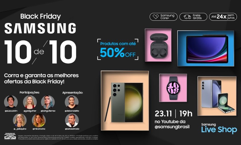 #SamsungLiveShop 23/11 – Black Friday na Samsung! #SamsungLiveShop 23/11 – Black Friday na Samsung!