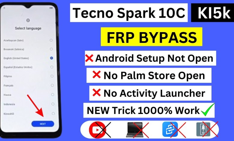 Unlock Tecno Spark 10c FRP in Android 12 Without Using a Computer Unlock Tecno Spark 10c FRP in Android 12 Without Using a Computer