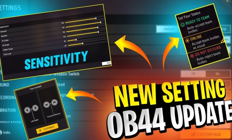 New Setting After Update | Free Fire New Setting New Setting After Update | Free Fire New Setting