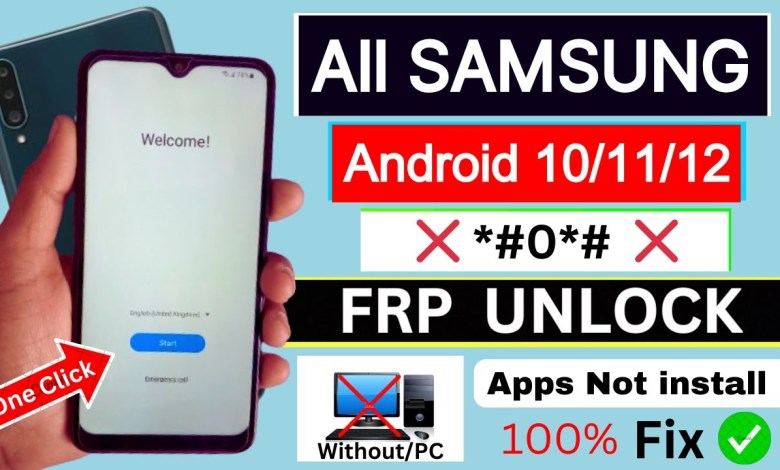 Frp Bypass | All Samsung Android 10/11/12 | Google Frp Bypass | All Samsung Android 10/11/12 | Google