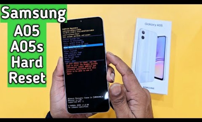 Samsung A05 / A05s Hard Reset | Pattern lock Samsung A05 / A05s Hard Reset | Pattern lock