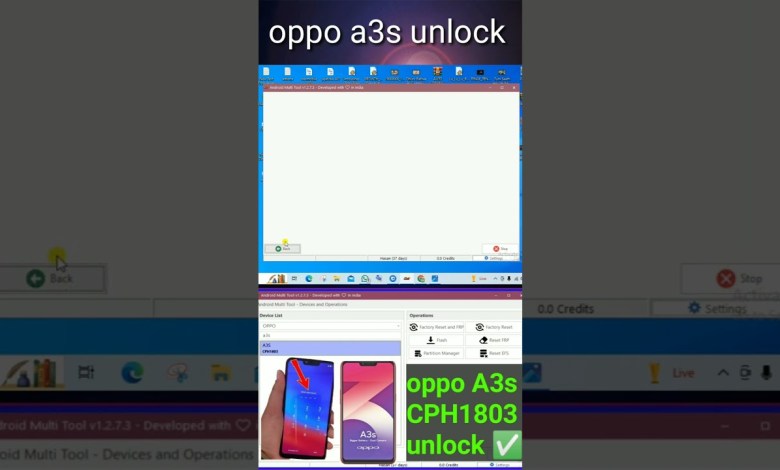 OPPO a3s cph1803 unlock Android Multi Tool OPPO a3s cph1803 unlock Android Multi Tool