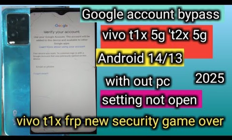 Unlock Vivo T1 FRP without a computer | Discover how to bypass Vivo Android 14 FRP Unlock Vivo T1 FRP without a computer | Discover how to bypass Vivo Android 14 FRP