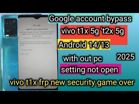 Unlock Vivo T1 FRP without a computer | Discover how to bypass Vivo Android 14 FRP Unlock Vivo T1 FRP without a computer | Discover how to bypass Vivo Android 14 FRP