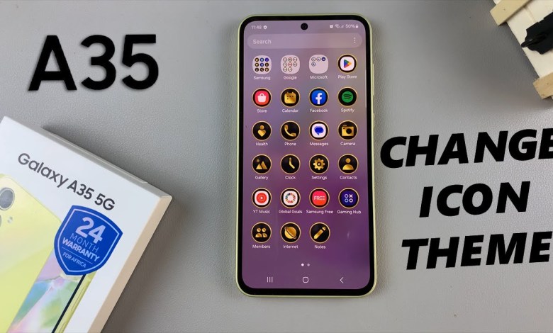 Samsung Galaxy A35 5G: How To Change Icon Theme Samsung Galaxy A35 5G: How To Change Icon Theme