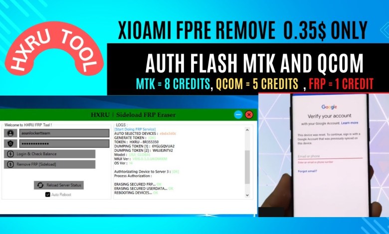 HXRU Xiaomi auth Flash MTK Qcom and FRP Remove cheap HXRU Xiaomi auth Flash MTK Qcom and FRP Remove cheap