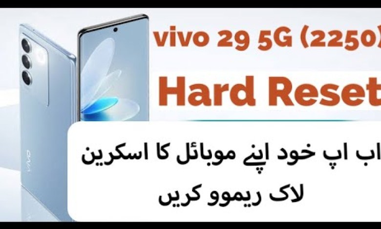 Vivo V29 5G (2250) Hard Reset | V29 Screen Pin Pattern Vivo V29 5G (2250) Hard Reset | V29 Screen Pin Pattern