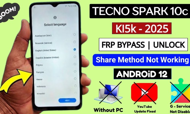 Unlock Tecno Spark 10c FRP Without a Computer on Android 12 – A Step-by-Step Guide Unlock Tecno Spark 10c FRP Without a Computer on Android 12 – A Step-by-Step Guide