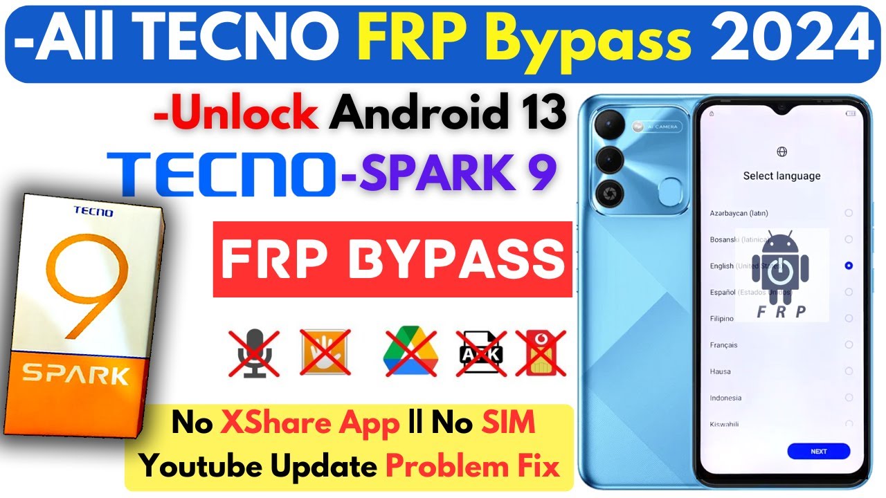 -Unlock TECNO SPARK 9 FRP Bypass Without PC -Tecno -Unlock TECNO SPARK 9 FRP Bypass Without PC -Tecno