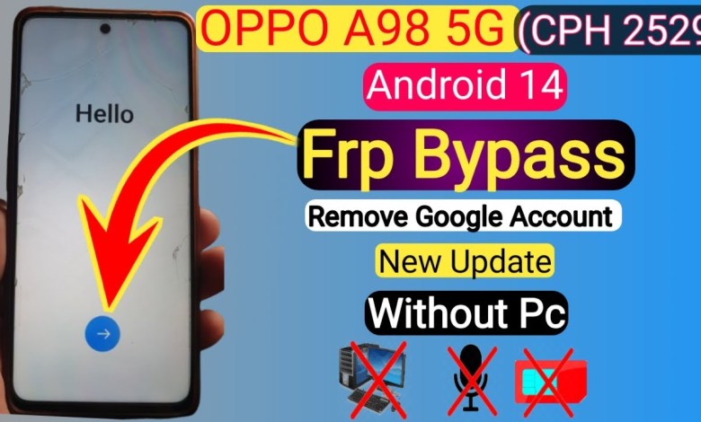 OPPO A98 5G (CPH 2529)FRP Bypass without PC |Android 14 OPPO A98 5G (CPH 2529)FRP Bypass without PC |Android 14