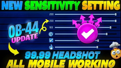 OB 44 AFTER UPDATE NEW SENSITIVITY SETTING IN FREE FIRE OB 44 AFTER UPDATE NEW SENSITIVITY SETTING IN FREE FIRE