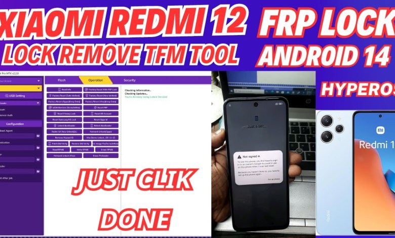Xiaomi Redmi 12 FRP Lock Remove TFM Tool / Android Xiaomi Redmi 12 FRP Lock Remove TFM Tool / Android