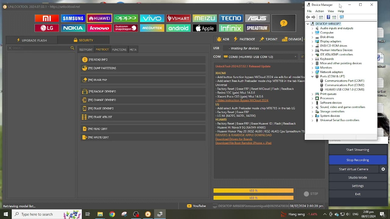 Huawei honor 8X JSN L22 FRP remove one click by Unlock Huawei honor 8X JSN L22 FRP remove one click by Unlock