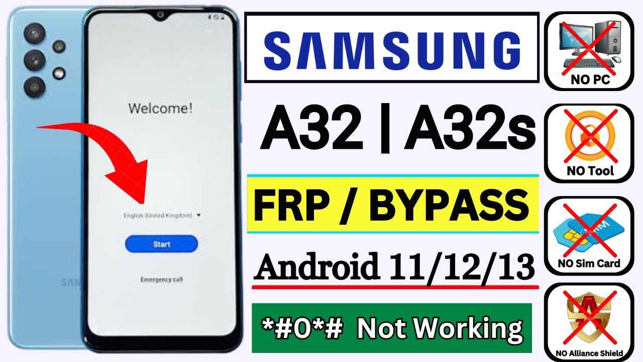 Samsung A32/A32s FRP Bypass Android 11/12 | Samsung A32/A32s FRP Bypass Android 11/12 |
