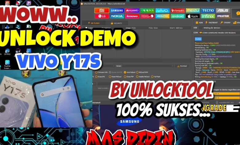 Cara Unlock Demo ( Vivo Y17s ) Via UnlockTool 100% Work Cara Unlock Demo ( Vivo Y17s ) Via UnlockTool 100% Work