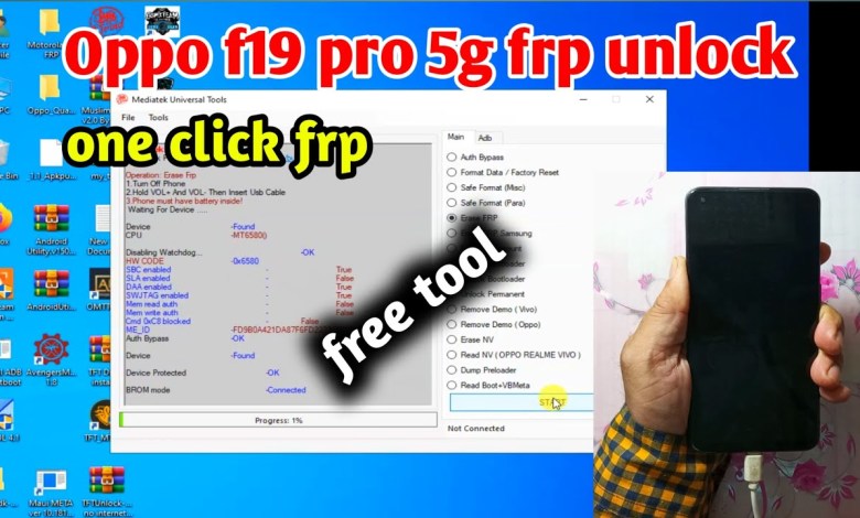 Oppo f19 pro 5g frp unlock tool one click | mediatek Oppo f19 pro 5g frp unlock tool one click | mediatek