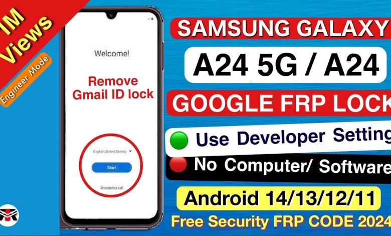 How to easily bypass FRP on Samsung A24 running Android 14/13 How to easily bypass FRP on Samsung A24 running Android 14/13