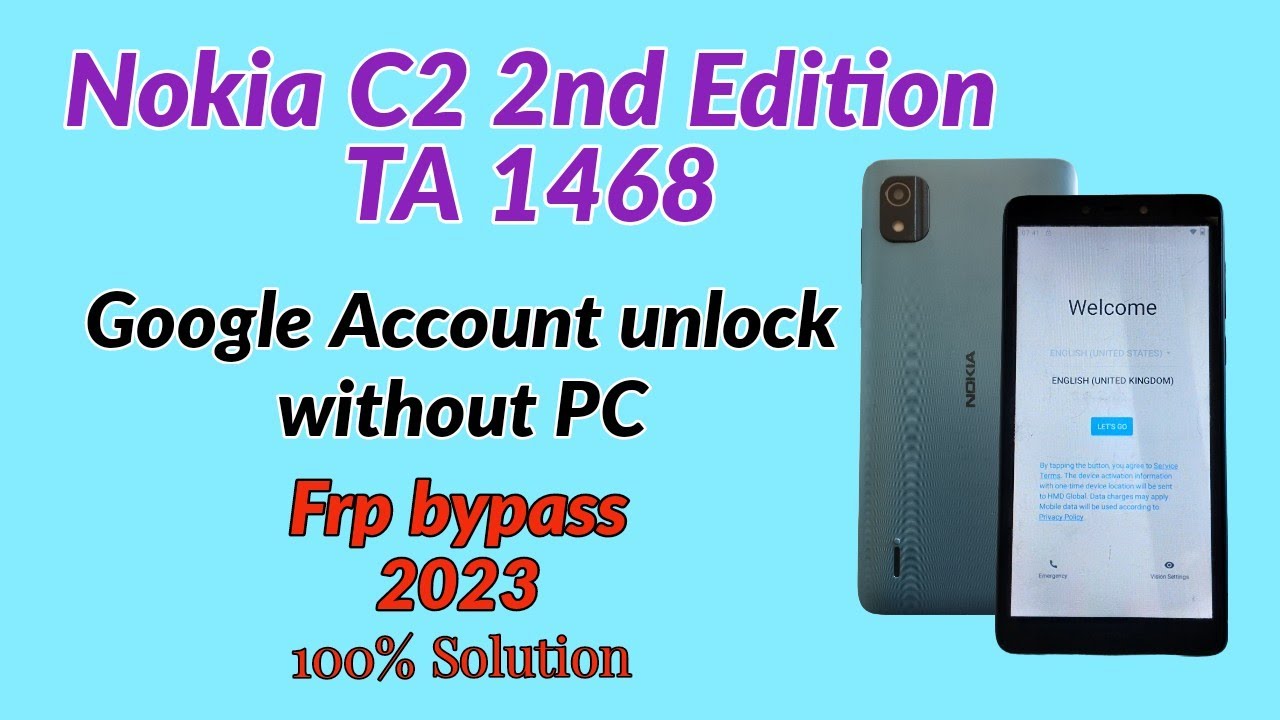 Nokia TA1468 . Nokia C2 2nd edition Google Account Nokia TA1468 . Nokia C2 2nd edition Google Account
