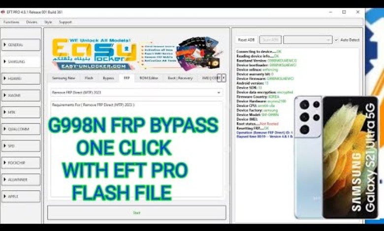 G998N FRP BYPASS ONE CLICK WITH EFT PRO FLASH FILE G998N FRP BYPASS ONE CLICK WITH EFT PRO FLASH FILE