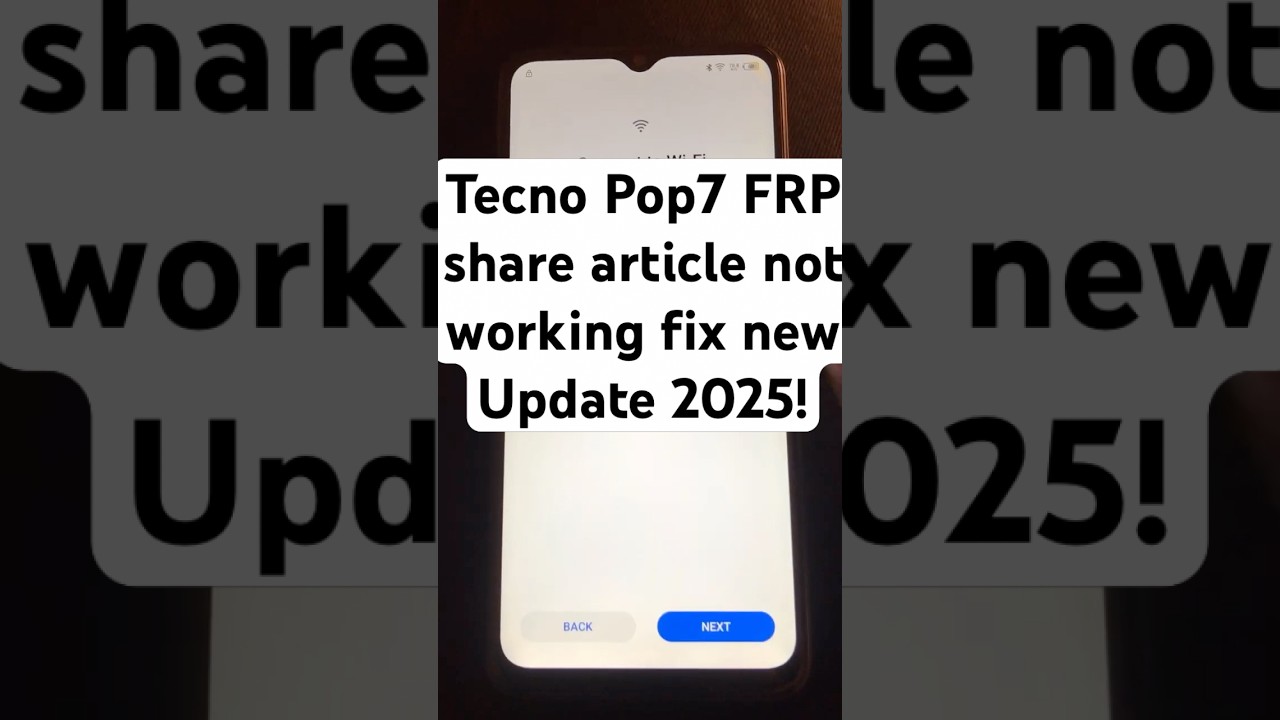 Unlock Tecno Pop 7 FRP without using a computer – Find out how! Unlock Tecno Pop 7 FRP without using a computer – Find out how!