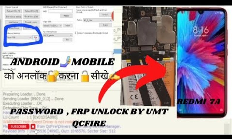 Redmi 7a password frp unlock by umt || android mobile Redmi 7a password frp unlock by umt || android mobile