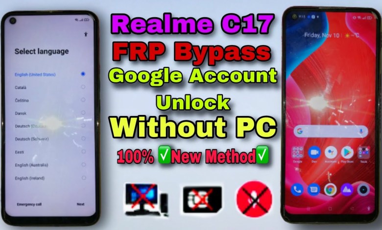 Realme C17 Frp Bypass Google Account Unlock Without PC Realme C17 Frp Bypass Google Account Unlock Without PC