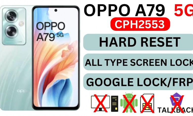 OPPO A79 5G (CPH2553) UNLOCK|| HARD RESET,ALL TYPE OPPO A79 5G (CPH2553) UNLOCK|| HARD RESET,ALL TYPE