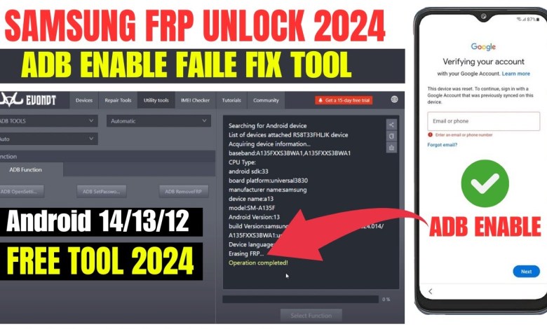 SAMSUNG FRP BYPASS ADB FAIL FIX TOOL 2024 | SAMSUNG FRP BYPASS ADB FAIL FIX TOOL 2024 |