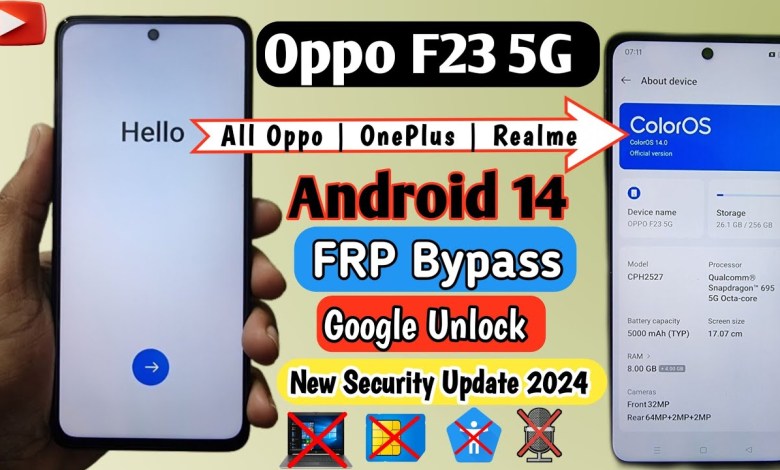 Oppo F23 5G FRP Bypass Android 14 | Oppo FRP Bypass Oppo F23 5G FRP Bypass Android 14 | Oppo FRP Bypass