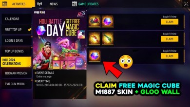 CLAIM M1887 + MAGIC CUBE HOLI EVENT -para CLAIM M1887 + MAGIC CUBE HOLI EVENT -para