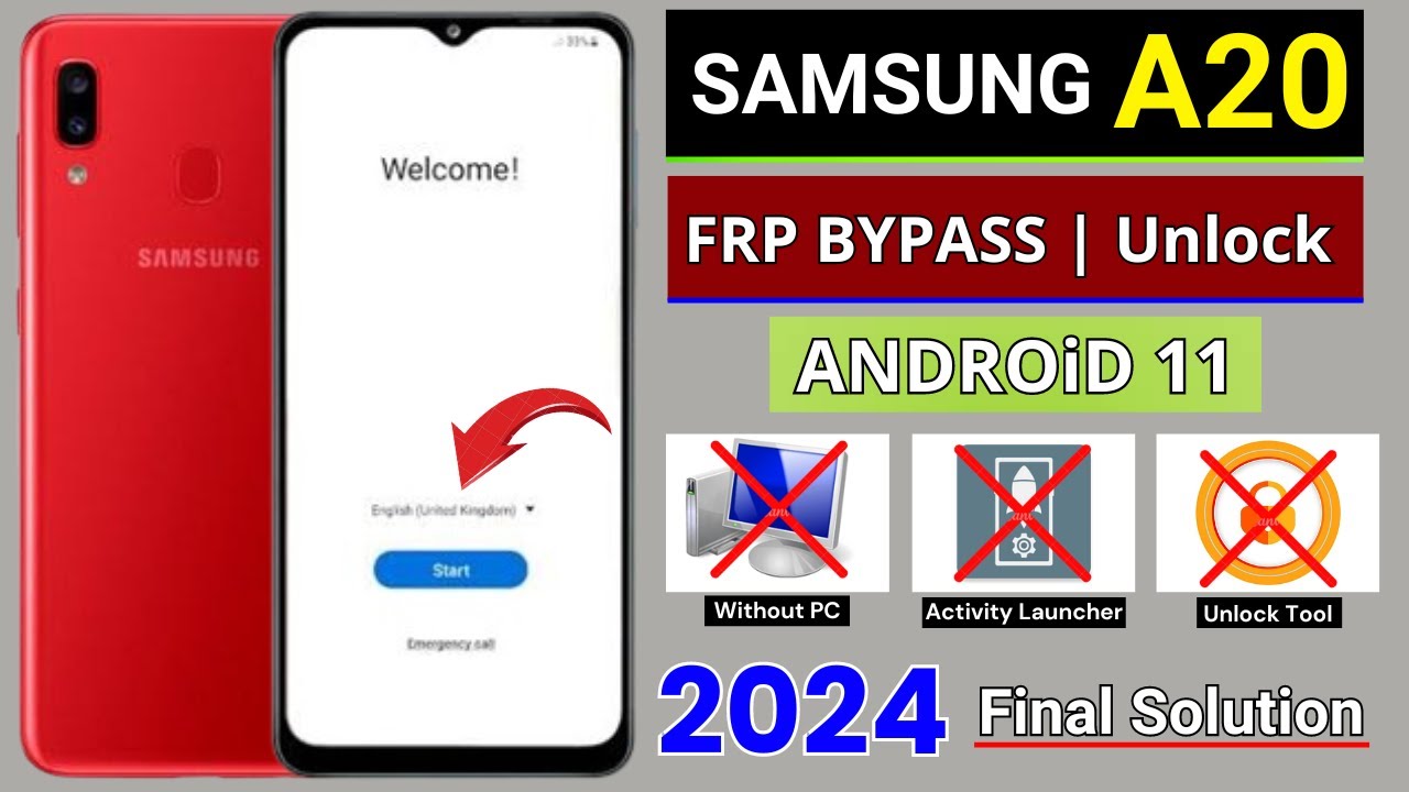 Samsung A20 (SM-A205F) Frp Bypass/Unlock Without Samsung A20 (SM-A205F) Frp Bypass/Unlock Without