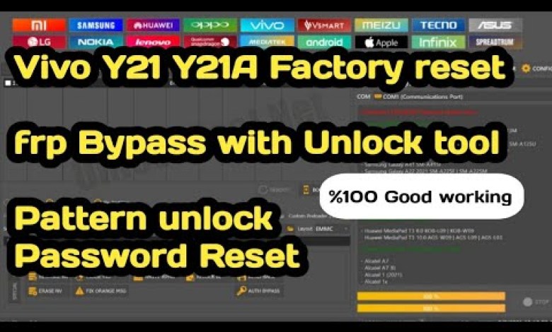 vivo Y21 Y21A Factory reset + Frp with Unlock tool vivo Y21 Y21A Factory reset + Frp with Unlock tool