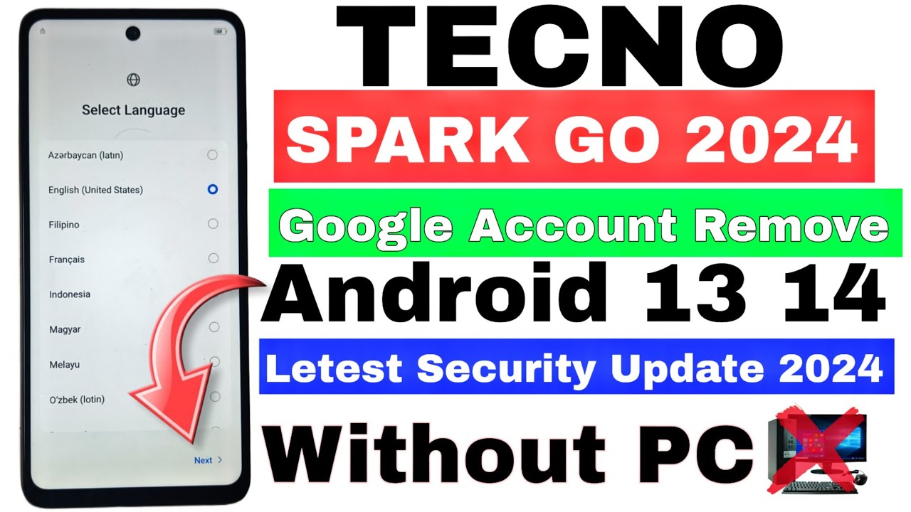 Unlock Tecno Spark Go 2024 with Android 13 | Latest FRP Bypass Trick Unveiled! Unlock Tecno Spark Go 2024 with Android 13 | Latest FRP Bypass Trick Unveiled!