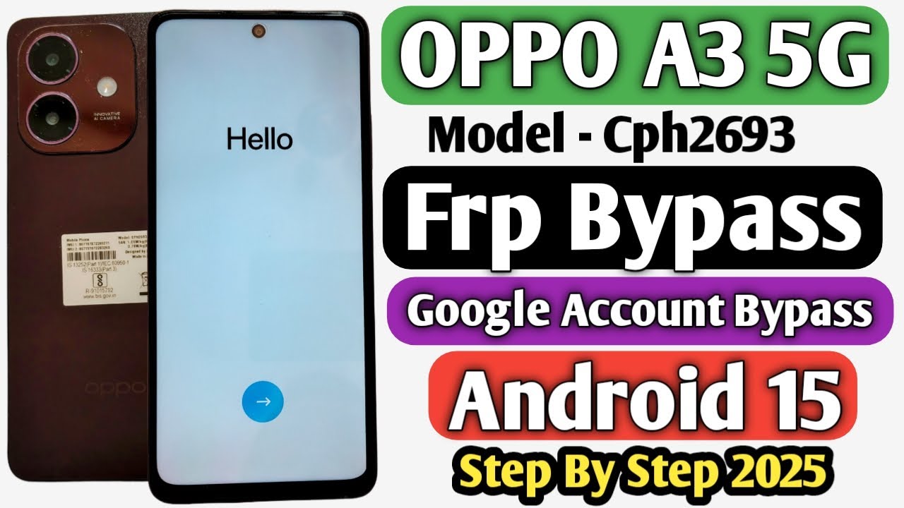 Explore Oppo A3 5G Frp Bypass on Android 15 and Unlock Google on Oppo A3 5G Explore Oppo A3 5G Frp Bypass on Android 15 and Unlock Google on Oppo A3 5G