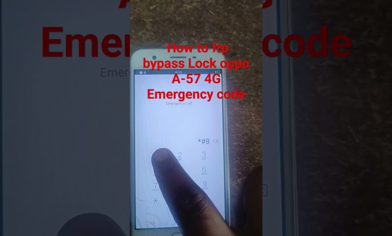 How to frp bypass Lock oppo A-57 4G Emergency How to frp bypass Lock oppo A-57 4G Emergency