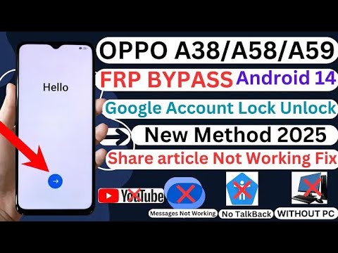 Unlock Oppo A59 5G with Android 13,14: The ultimate FRP Bypass guide for Oppo (CPH2617) Unlock Oppo A59 5G with Android 13,14: The ultimate FRP Bypass guide for Oppo (CPH2617)