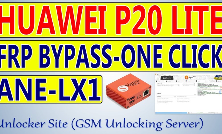 Huawei P20 Lite (ANE-LX1) FRP Bypass By Sigma Plus Huawei P20 Lite (ANE-LX1) FRP Bypass By Sigma Plus