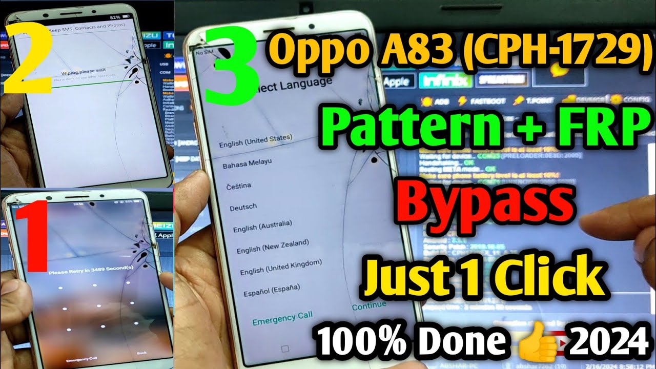 Oppo A83 Pattern & FRP Bypass || CPH1729 % Done By Oppo A83 Pattern & FRP Bypass || CPH1729 % Done By