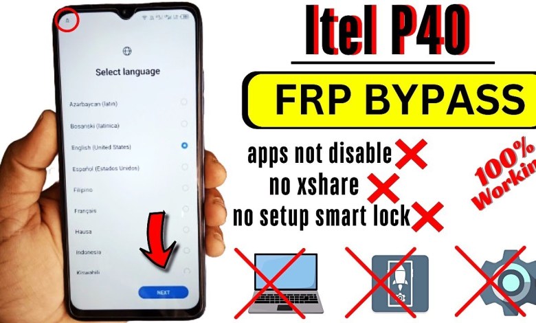 Itel P40 FRP Bypass Android 12 NEW UPDATE | Itel Itel P40 FRP Bypass Android 12 NEW UPDATE | Itel