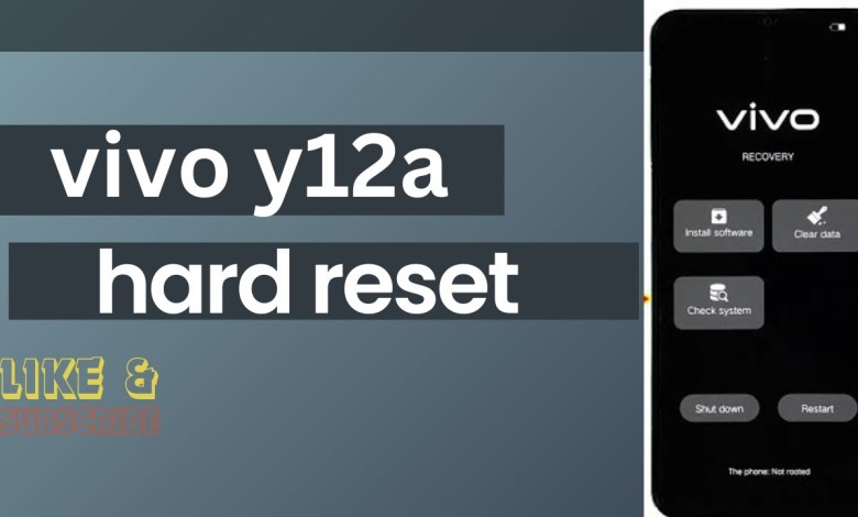 How to Hard Reset Vivo Y12A | Factory Reset Vivo Y12A How to Hard Reset Vivo Y12A | Factory Reset Vivo Y12A
