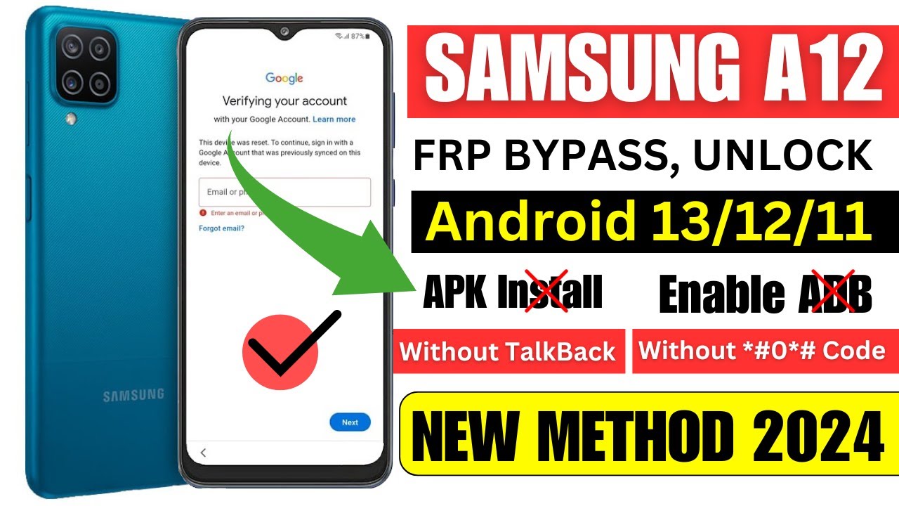 SAMSUNG FRP BYPASS ANDROID 13/12/11 FREE METHOD SAMSUNG FRP BYPASS ANDROID 13/12/11 FREE METHOD